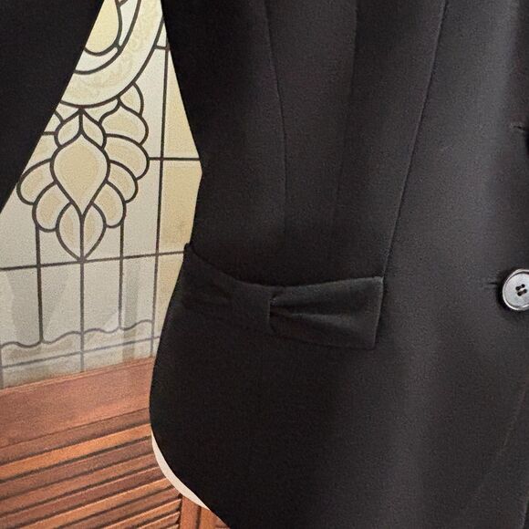 Ann Taylor Single Breasted Bow Pocket Detail Pockets Blazer Suit Jacket Size 8 - Picture 9 of 16